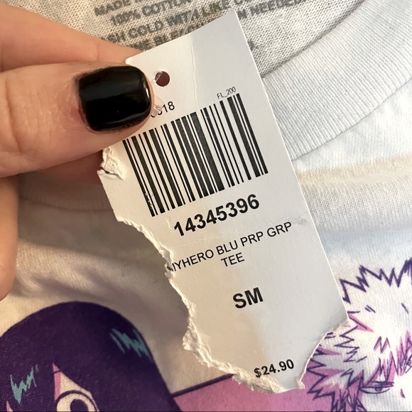 NWT Hot Topic My Hero Academia Class 1-A White Graphic T-Shirt Sz S - Picture 5 of 7
